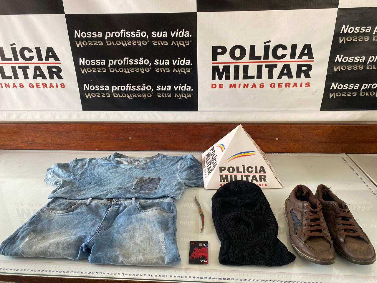 PM prende homem que assaltou loja de açaí no Centro
