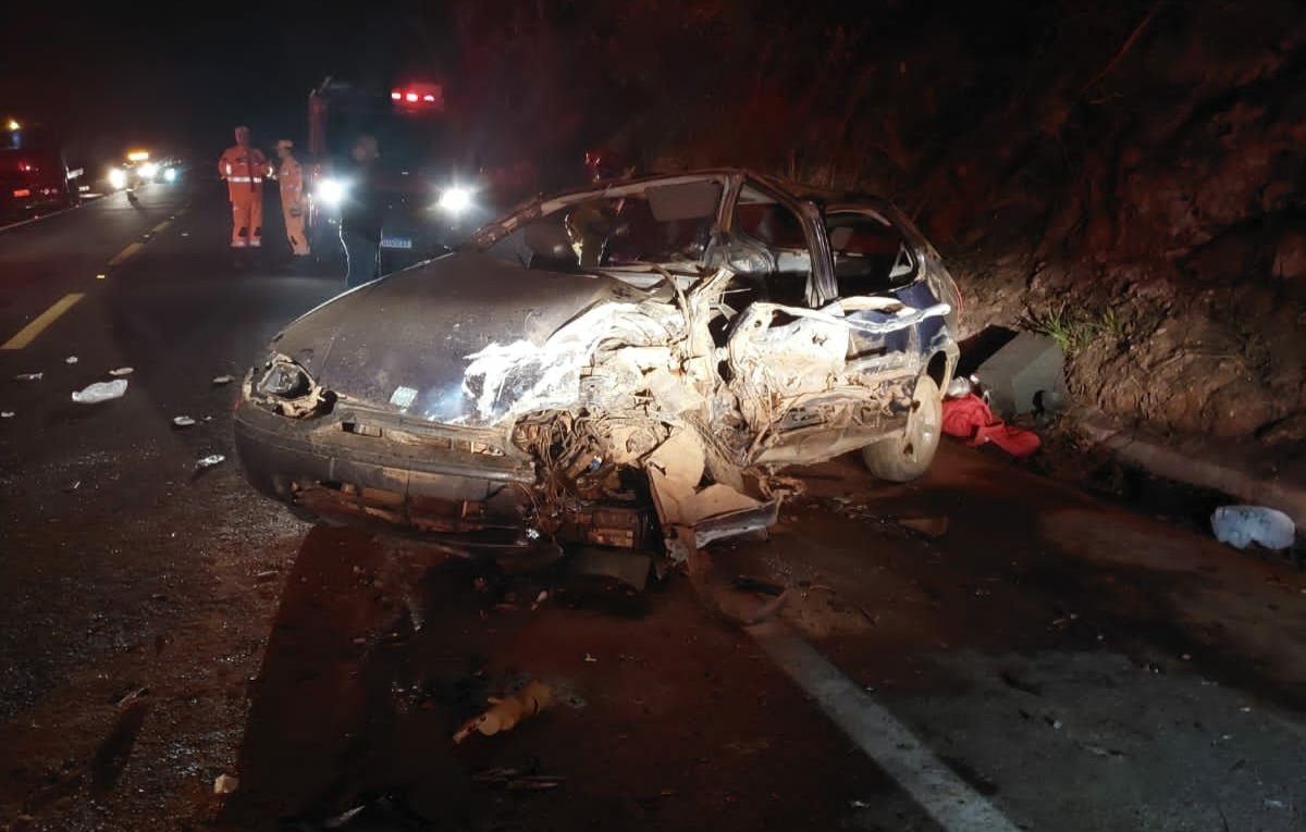 Acidente deixa jovem de 23 anos morto na MG 167, entre Três Pontas e Santana da Vargem