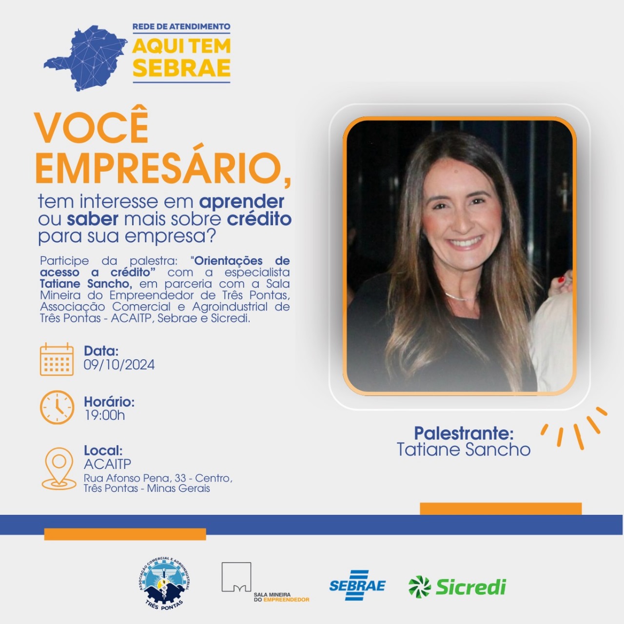 ACAITP promove palestra “Orientações de Acesso a Crédito”, fortalecendo o crescimento dos empresários locais