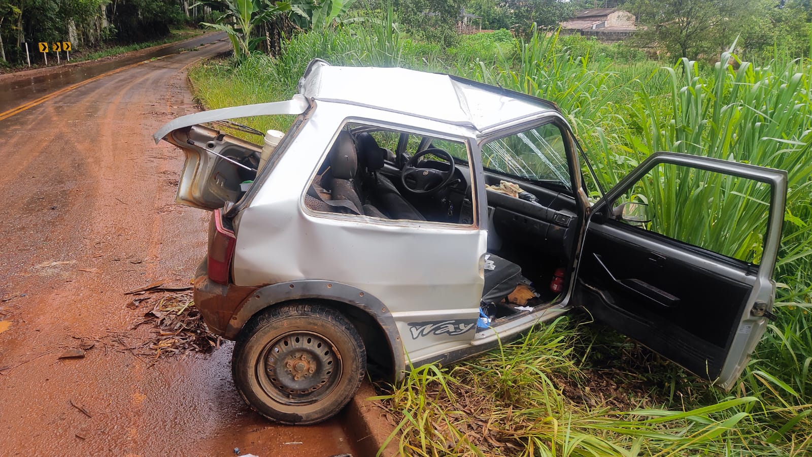 Acidente na estrada do Quilombo: 4 pessoas ficam feridas; uma em estado grave