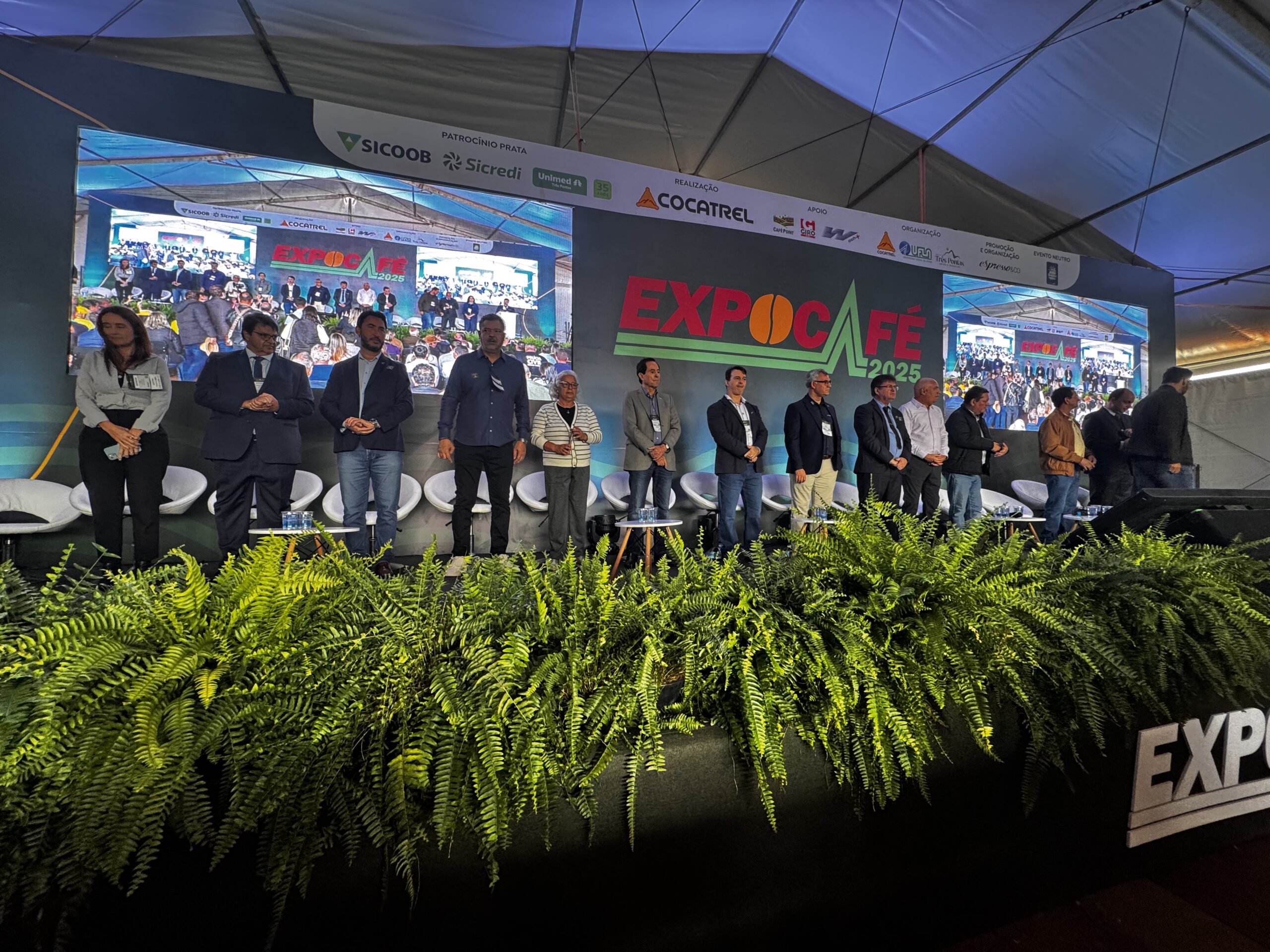 Autoridades destacam protagonismo do cooperativismo e inovação durante a abertura da 28ª Expocafé em Três Pontas