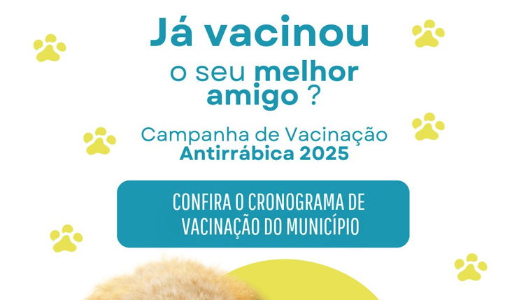 Vacinação Antirrábica começa nesta sexta-feira pela zona rural