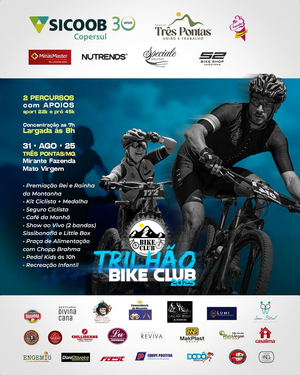 Trilhão Bike Club Vai ser no ritmo de adrenalina e festa! 🚴✨
