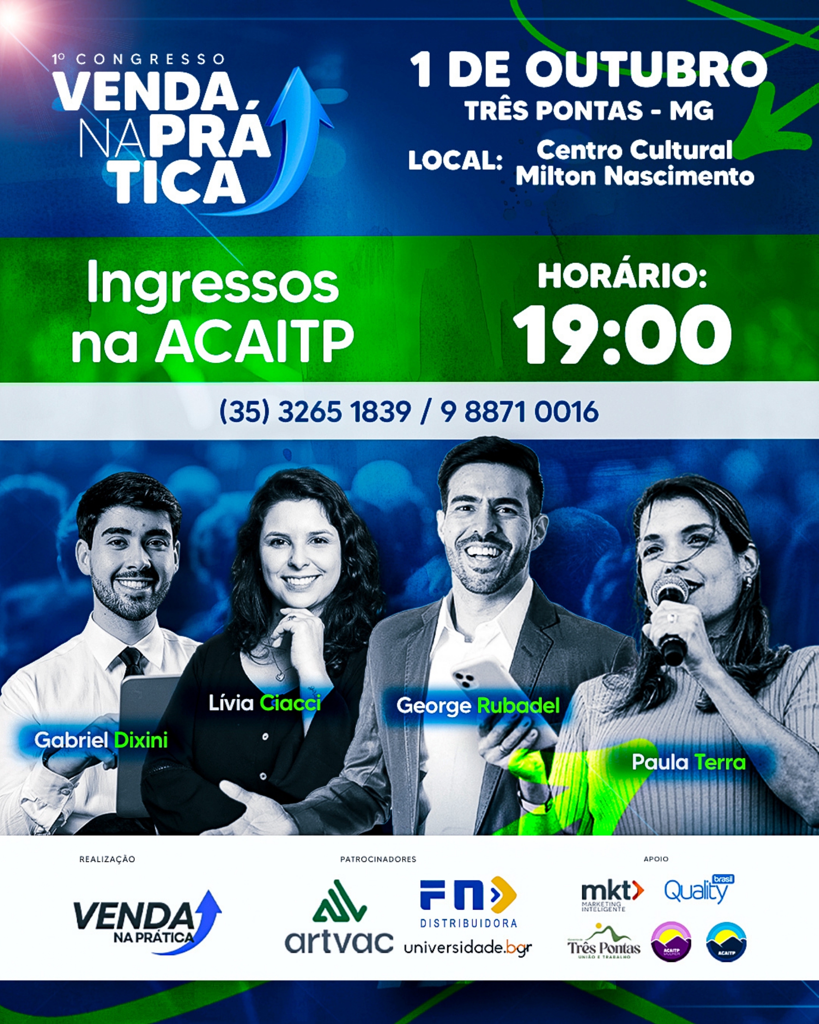 Três Pontas recebe o 1º Congresso Venda na Prática, com palestrantes de destaque nacional