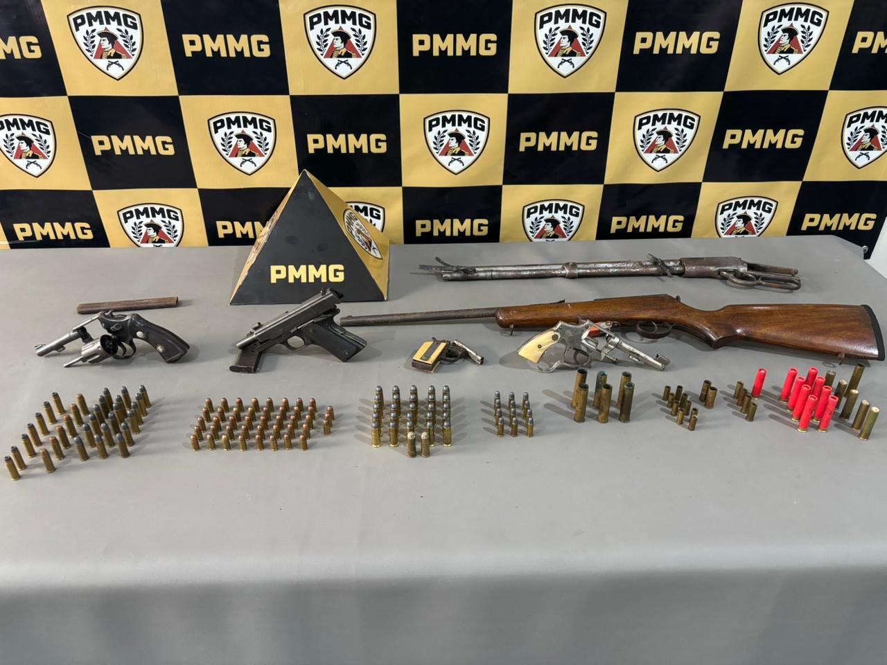 Cinco armas de fogo e munições são apreendidas em residência em Campo Belo