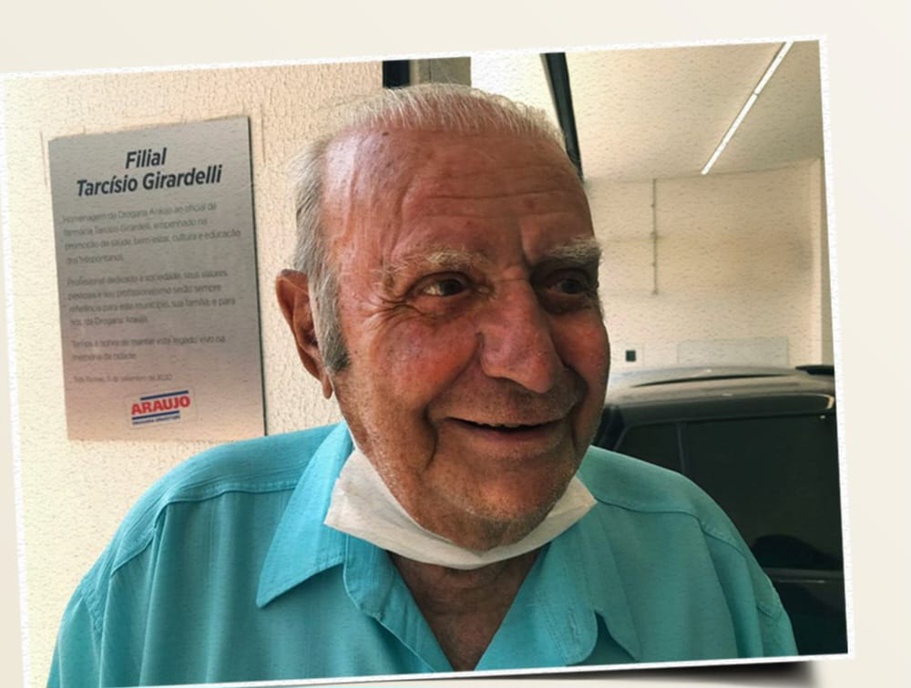 Comunidade lamenta morte de Tarcísio Girardelli, referência na farmácia e no futebol local