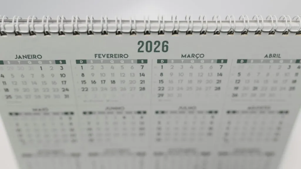 Calendário de 2026 terá dez feriados e quase todos prolongados