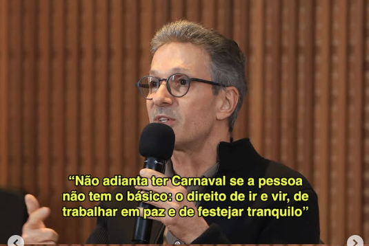 Zema veta ‘saidinha’ de presos  durante o Carnaval 2026