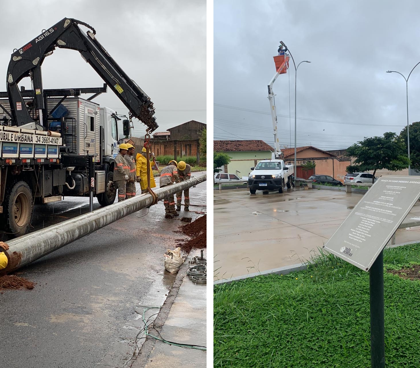 + ILUMINAÇÃO E SEGURANÇA – Prefeitura realiza extensão de rede e troca luminárias de praça