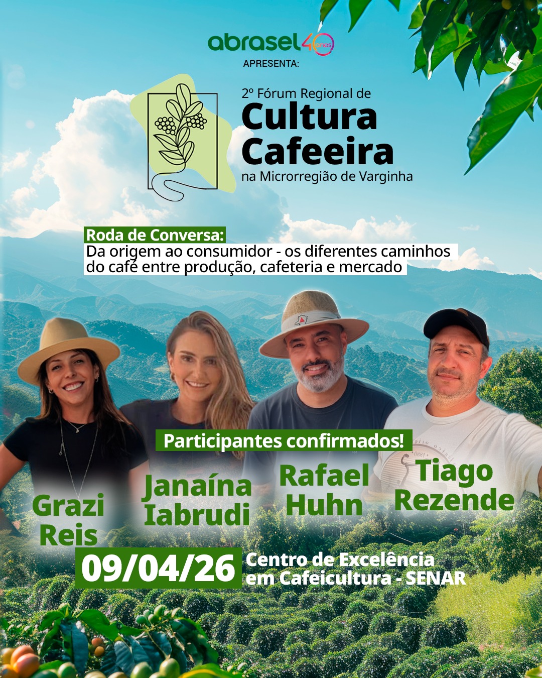 2º Fórum Regional de Cultura Cafeeira da Microrregião de Varginha promove debate sobre os caminhos do café, da origem ao consumidor