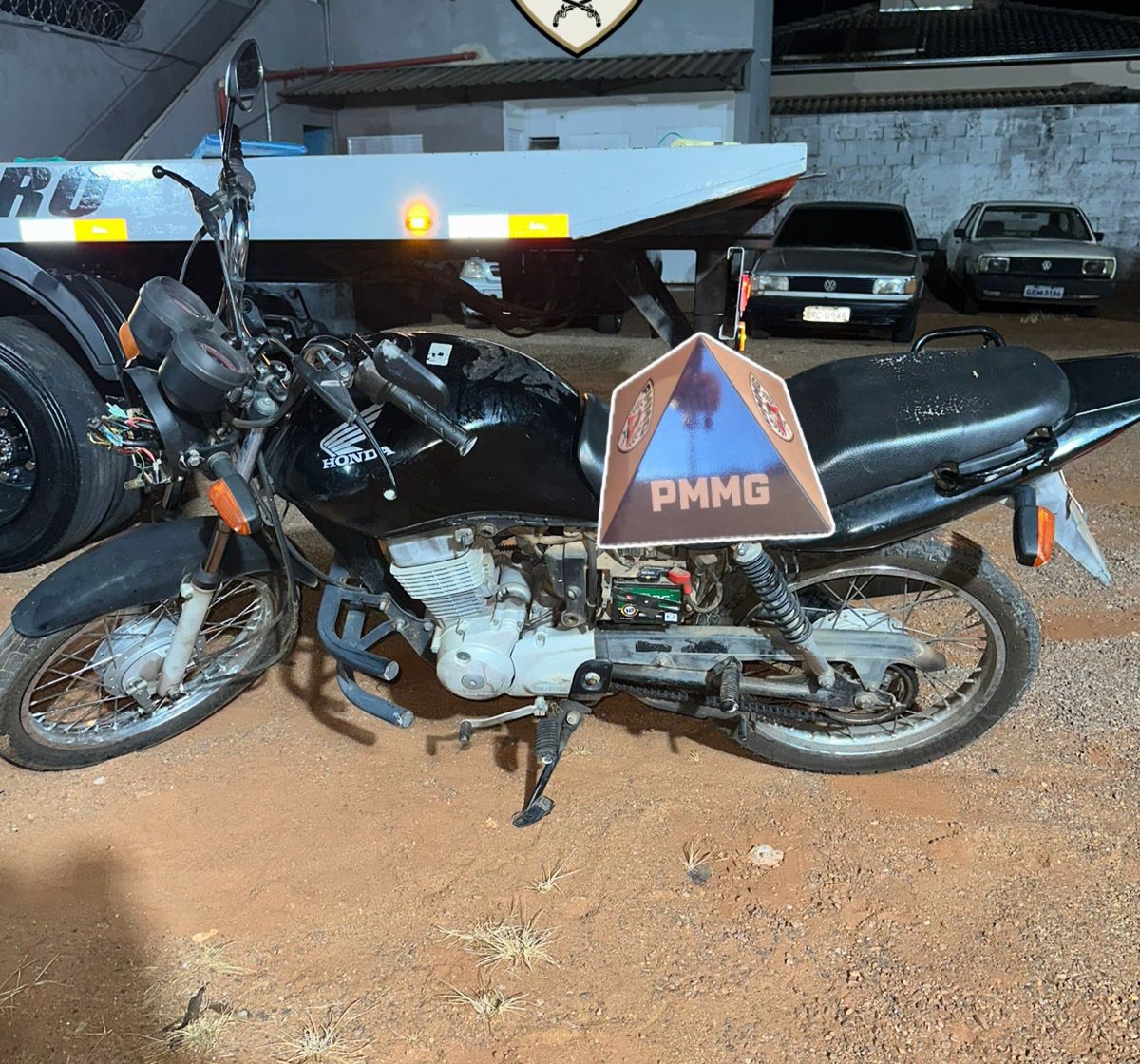 Moto é recuperada pela PM no Foguetinho, antes de dono notar o furto