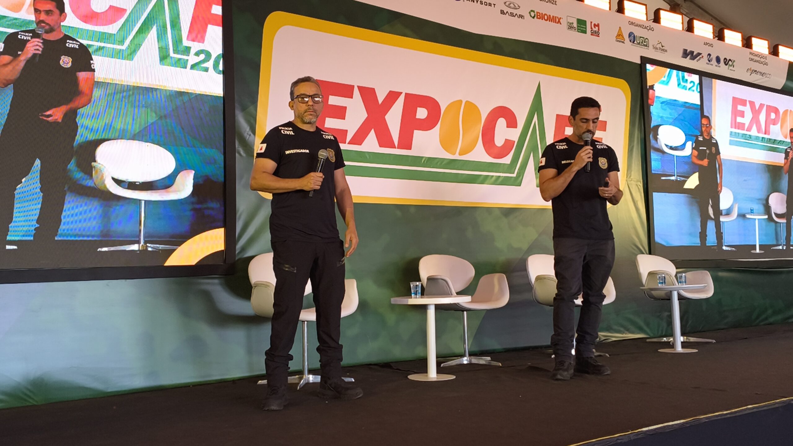 Segurança no campo ganha destaque no último dia da Expocafé 2026 com palestras das forças de segurança