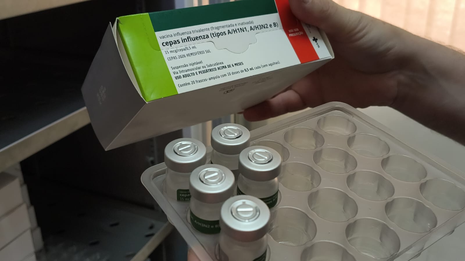 Vacina contra a gripe será liberada a partir de 2ª feira