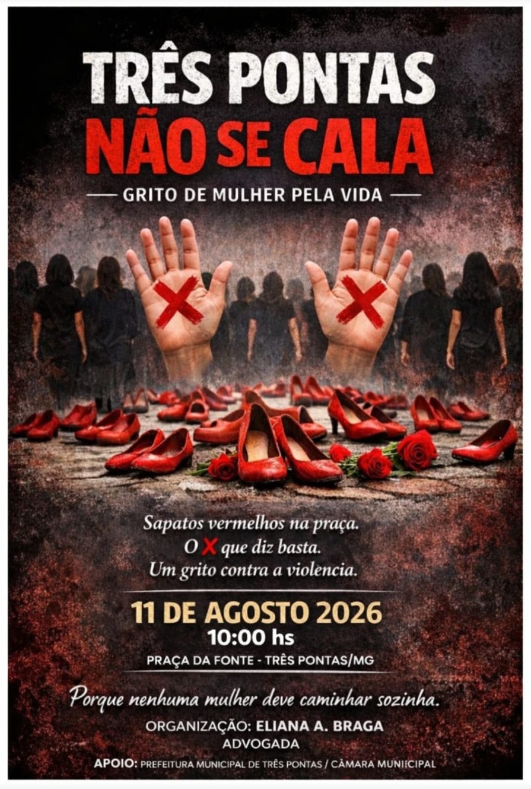 Três Pontas receberá o projeto “Grito de mulher pela vida” em agosto