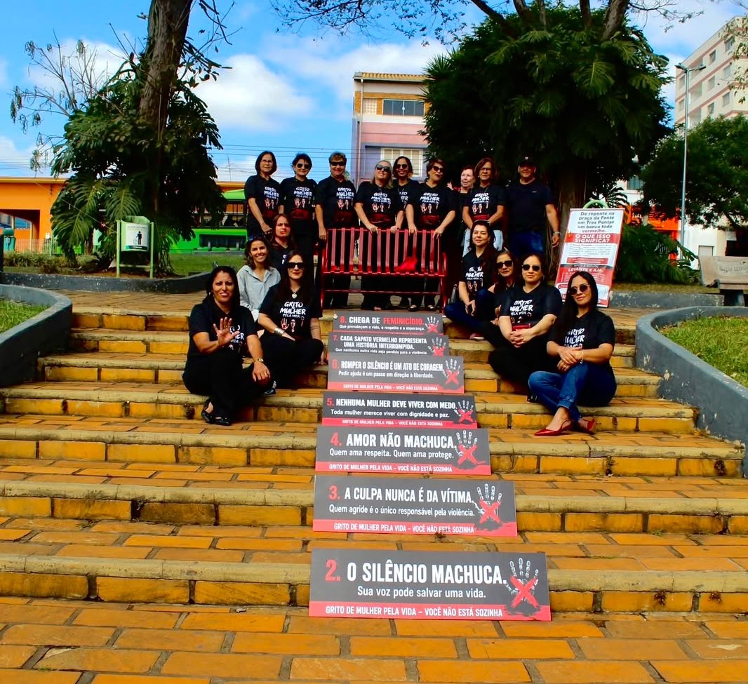 “Grito de Mulher pela Vida” chama atenção para a violência contra a mulher em Três Pontas