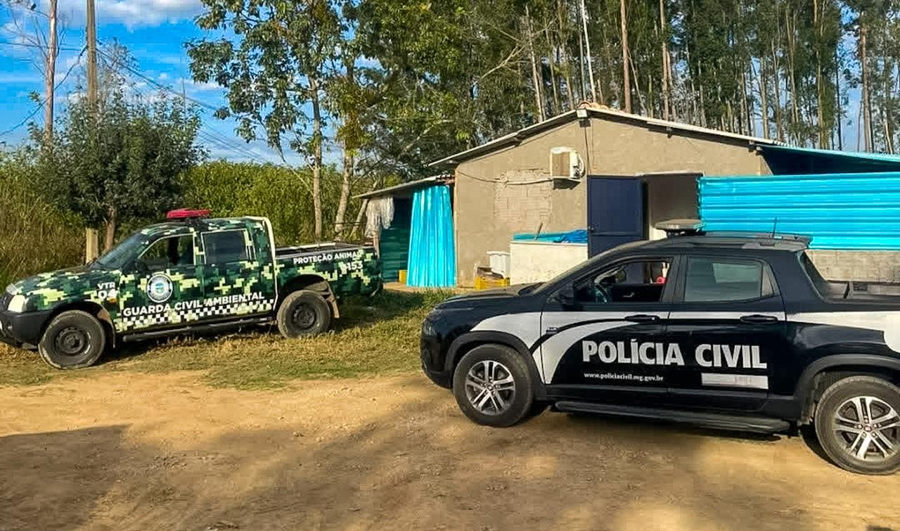 Polícia Civil e Guarda Municipal interditam abatedouro clandestino e apreendem carnes na zona rural de Boa Esperança