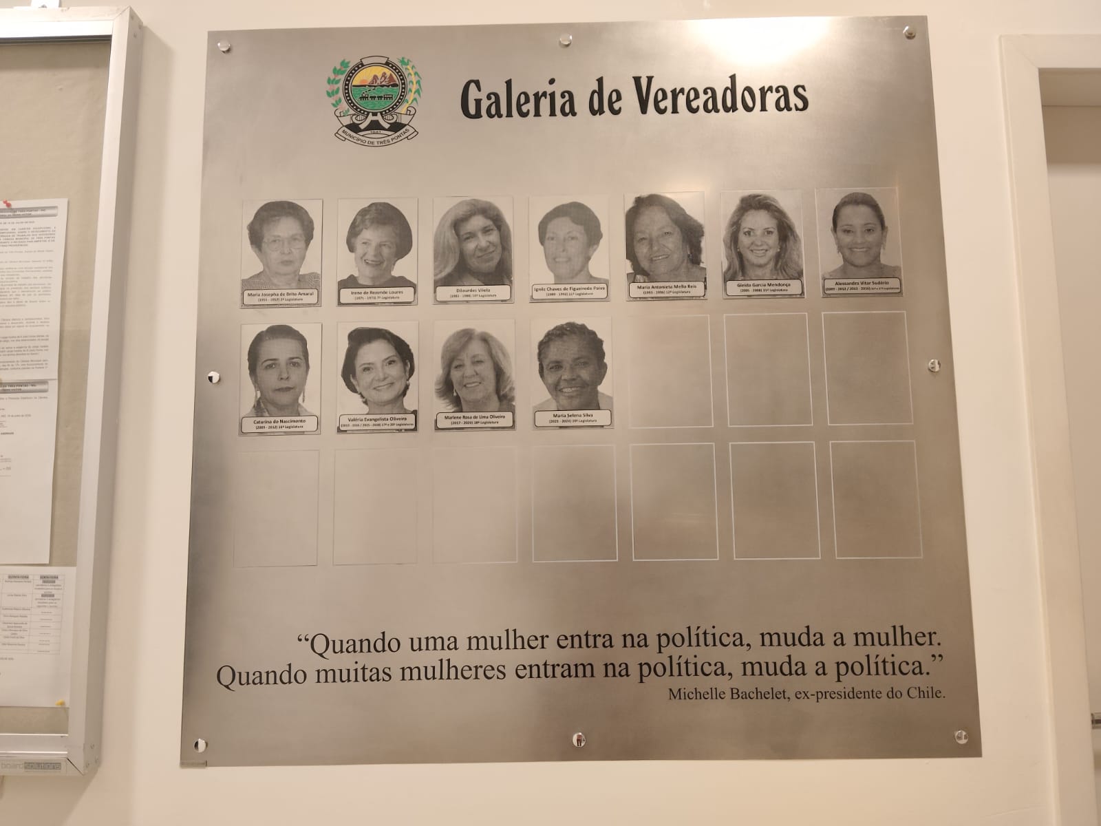 Câmara apresenta Galeria de Vereadoras que marcaram a história do Legislativo trespontano